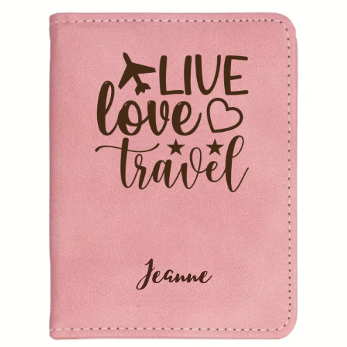 Funda para pasaporte personalizada en color marrón: viaje con elegancia clásica