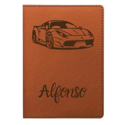 Funda para Pasaporte Gris Personalizada grabada en nuestro taller