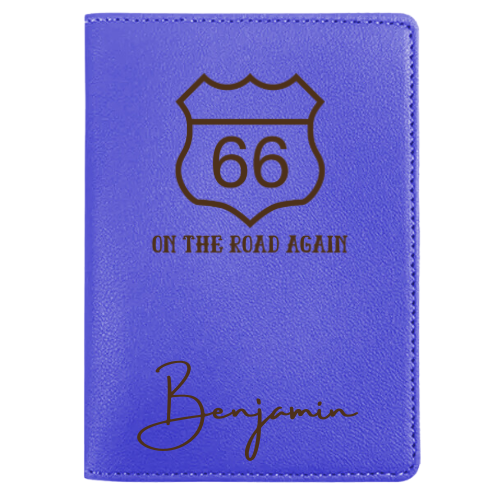 Funda para pasaporte personalizada en color marrón: viaje con elegancia clásica