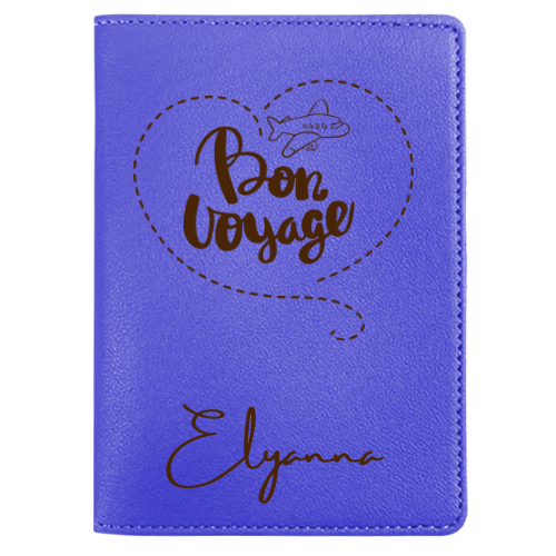 Funda para Pasaporte Gris Personalizada grabada en nuestro taller