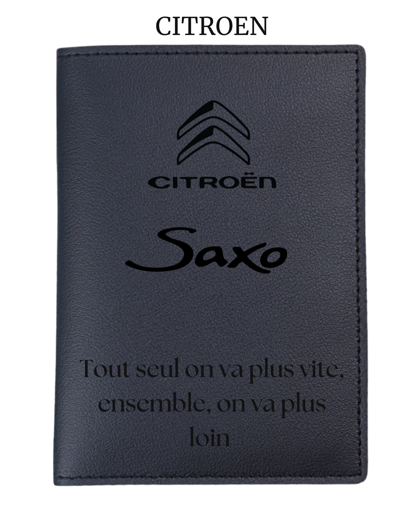 Protège Carte Grise et Documents Citroën – Personnalisation Premium, Cadeau Unique pour Passionnés