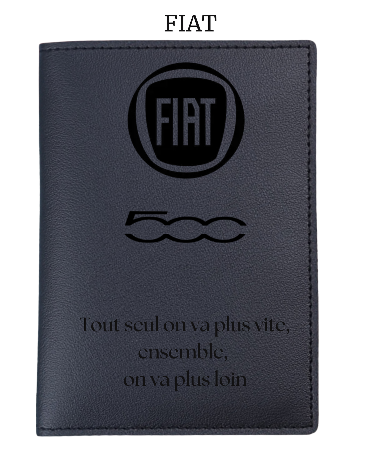 Protège Carte Grise et Documents Fiat – Accessoire Auto Personnalisé, Cadeau Idéal pour Passionnés