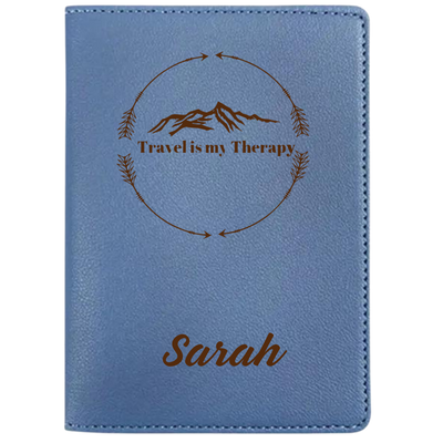 Funda para pasaporte personalizada en color marrón: viaje con elegancia clásica