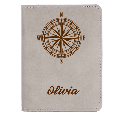 Funda para pasaporte personalizada en color marrón: viaje con elegancia clásica