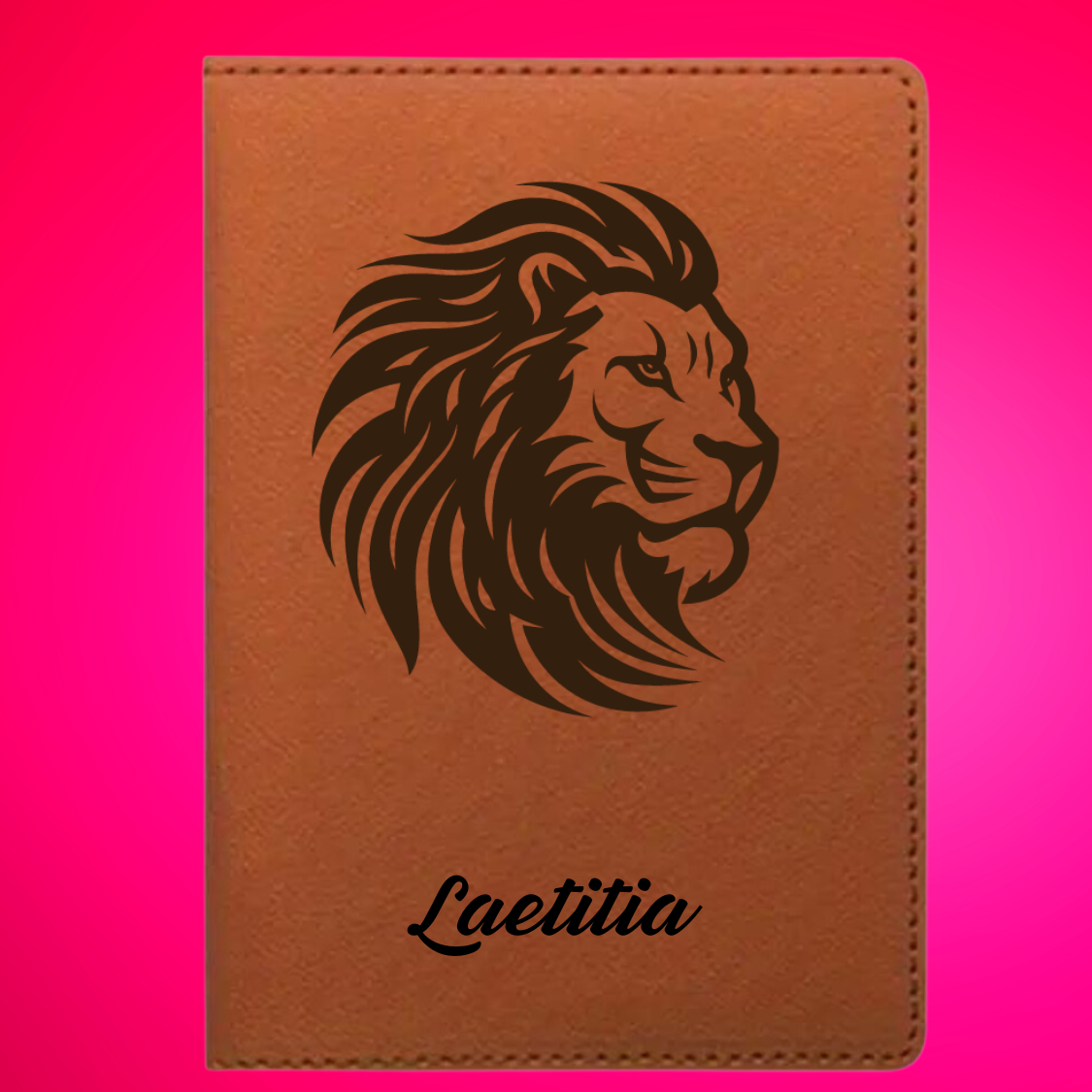 Funda para pasaporte personalizada en color marrón: viaje con elegancia clásica