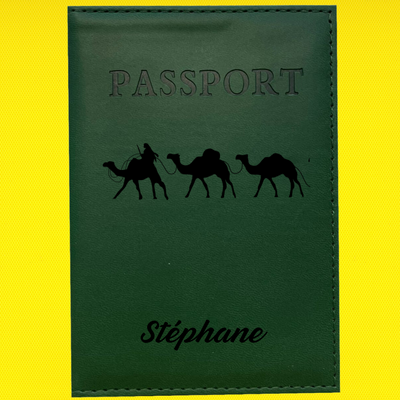 Funda para pasaporte personalizada en color marrón: viaje con elegancia clásica